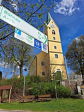 Erneuerung der ziel- und routenorientierten Radwegweisung (hier in Griesbach, Marktgemeinde Mähring) Erneuerung der ziel- und routenorientierten Radwegweisung (hier in Griesbach, Marktgemeinde Mähring)